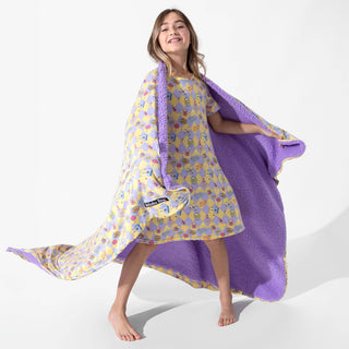 Bamboo Sherpa Blanket - Clueless As If! Bellabu Bear Size: 45 x 60 in