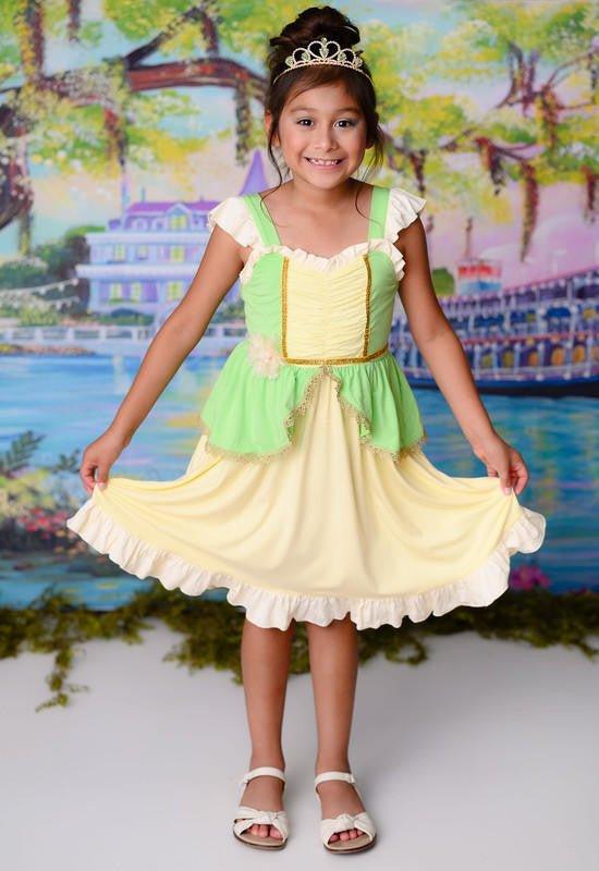 Bamboo Girl's Frog Princess Twirl Dress - Fairytale | Baby Riddle 2T Bamboo Girl's Frog Princess Twirl Dress - Fairytale | Baby Riddle 2T