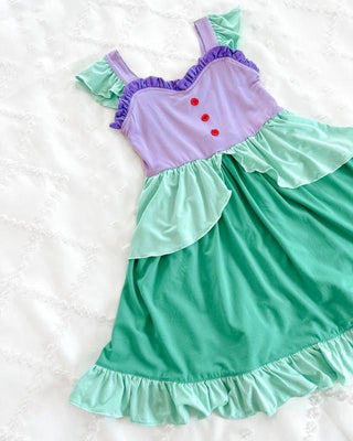 Girl's Bamboo Mermaid Princess Fairytale Twirl Dress Baby & Toddler Dresses