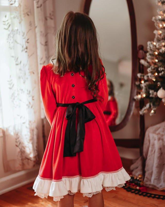 Eliza Cate and Co. Girl's Holiday Twirl Dress - Sweetie Clause 3T Eliza Cate and Co. Girl's Holiday Twirl Dress - Sweetie Clause 3T