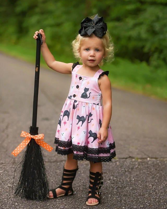Eliza Cate and Co. Pinafore Bubble Romper Spellbound in Pink 3T