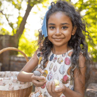 Eloise Ruffle Dress - Multi Eggs Pink Chicken Size: 2T