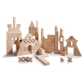 Basic Building Blocks 102 Piece Extra Large Wooden Starter Set Wooden Blocks Architectural Blocks HABA USA