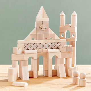 Basic Building Blocks 102 Piece Extra Large Wooden Starter Set Wooden Blocks Architectural Blocks HABA USA