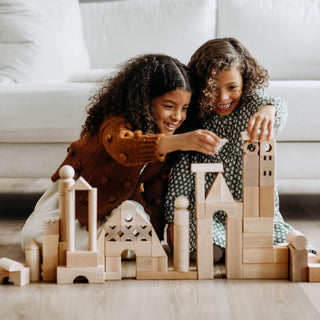 Basic Building Blocks 102 Piece Extra Large Wooden Starter Set Wooden Blocks Architectural Blocks HABA USA