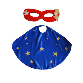 Bailey and Ava Superhero Star Power Cape Set - Blue | Baby Riddle