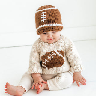 Football Beanie Game Day Hat Baby & Kids Huggalugs Size: S (0-6 months)