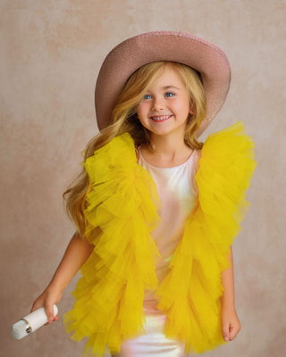 Radiant Yellow Fairy Wings Dress Faeella Size: 2