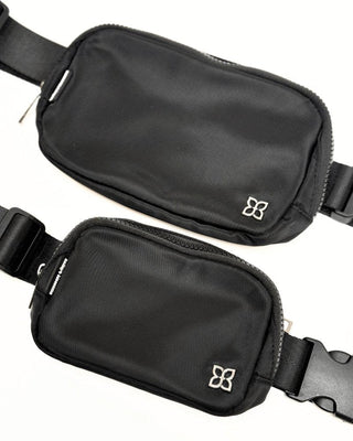 Fanny Pack Belt Bags - Black Accessories Bailey's Blossoms Size: Small