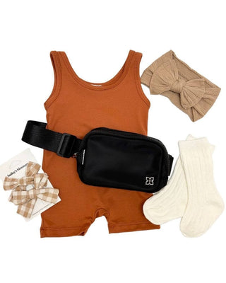 Fanny Pack Belt Bags - Black Accessories Bailey's Blossoms Size: Small
