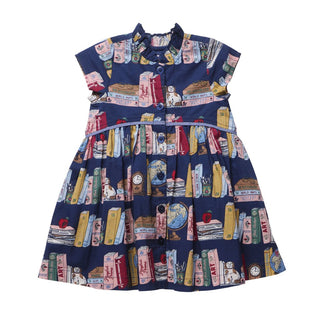Cotton Fatima Dress - Bookshelf