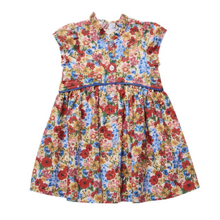 Cotton Fatima Dress - Watercolor Meadow