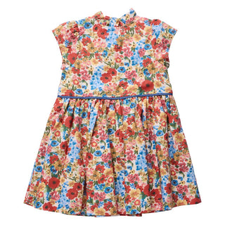 Cotton Fatima Dress - Watercolor Meadow