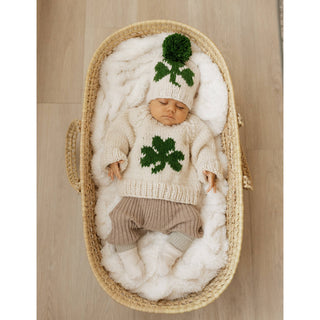 Shamrock Crew Neck Sweater Baby & Toddler Huggalugs Size: 0-6 months