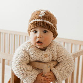 Football Beanie Game Day Hat Baby & Kids Huggalugs Size: S (0-6 months)