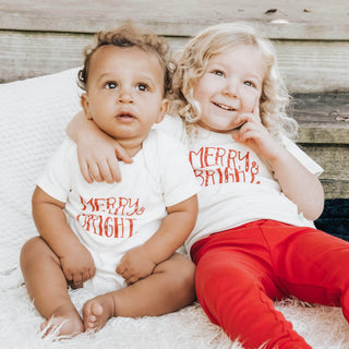 Graphic Bodysuit - Merry & Bright bodysuits Finn + Emma Color: Default Size: 0-3M