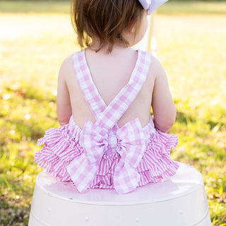 Pastel Pink First Birthday Bubble Girl Bubble Seven Lantern Lane Size: 12M