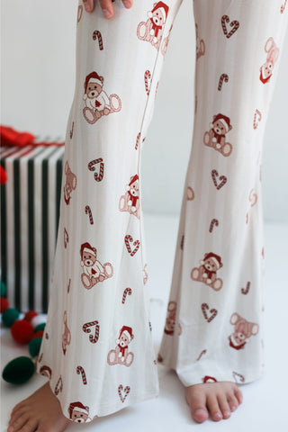 Bamboo Flare Pant - Bear-y Merry In My Jammers Size: 3T