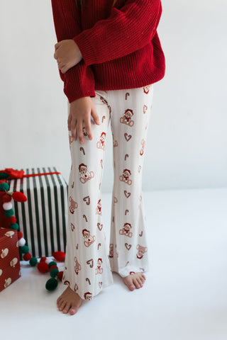 Bamboo Flare Pant - Bear-y Merry In My Jammers Size: 3T