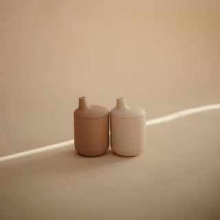 Silicone Sippy CupSilicone Sippy CupMushieColor: Shifting Sand
