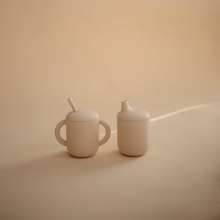 Silicone Sippy CupSilicone Sippy CupMushieColor: Shifting Sand