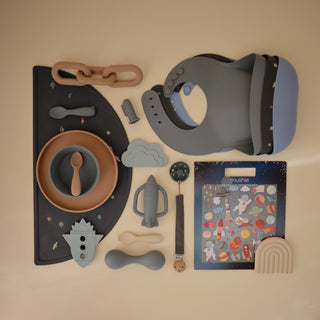 Silicone Suction Bowlsilicone tablewareMushieColor: Cambridge Blue