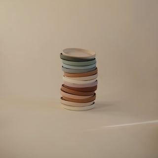 Classic Silicone Suction Plate silicone tableware Mushie Color: Shifting Sand