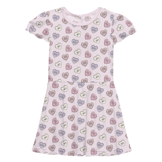 Bamboo Flutter Sleeve Twirl Dress with Pockets - Candy Hearts KicKee Pants Size: 2T