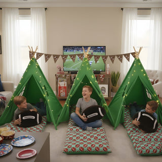 Football  Party Supplies Teepee Tent Slumber Party Kit Chicky Chicky Bling Bling