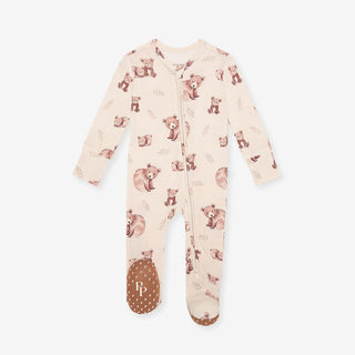 Bamboo Footie with 2-Way Zipper - Bernard (Bear) Posh Peanut Size: Newborn