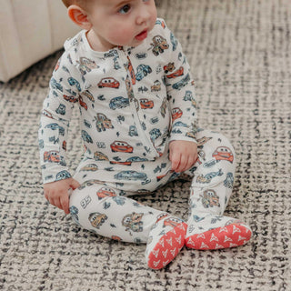 Footie with 2-Way Zipper - Disney Pixar Cars