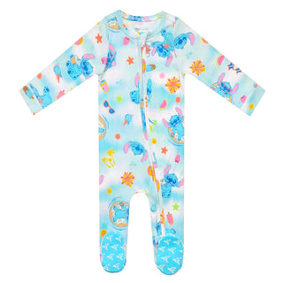 Footie with 2-Way Zipper - Disney Stitch Dreamsicles