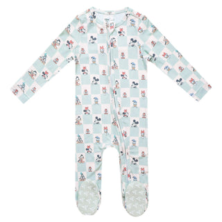 Footie with 2-Way Zipper - Mickey Mouse & Friends