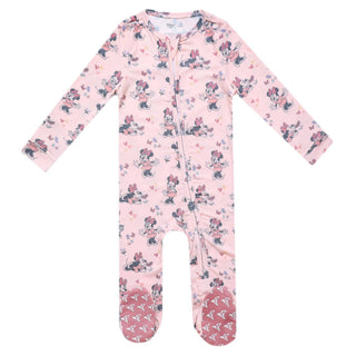Footie with 2-Way Zipper - Minnie Mouse