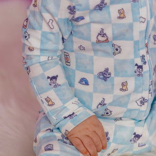 Footie with 2-Way Zipper - Monsters, Inc. Medley Copper Pearl Size: 6-12 Months