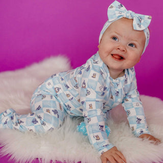 Footie with 2-Way Zipper - Monsters, Inc. Medley Copper Pearl Size: 6-12 Months