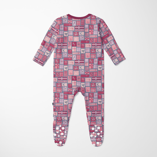 Bamboo Footie with 2-Way Zipper - Moonlight Christmas Gifts