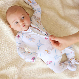 Bamboo Footie with 2-Way Zipper - Oxford (Toys)