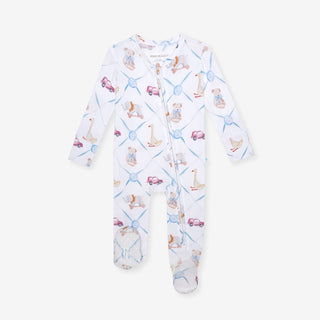 Bamboo Footie with 2-Way Zipper - Oxford (Toys)