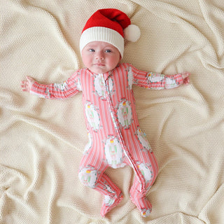 Bamboo Footie with 2-Way Zipper - Sable (Nutcracker) Posh Peanut Size: Newborn