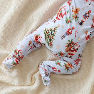 Bamboo Footie with 2-Way Zipper - Saint Nicolas