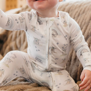 Footie with 2-Way Zipper - Star Wars Grogu