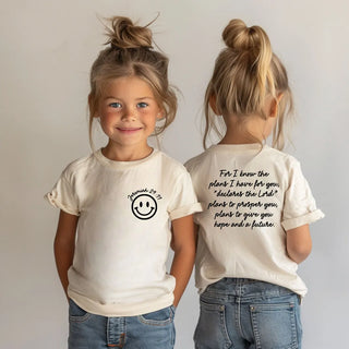 Cotton For I Know the Plans Kids Tee