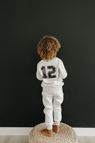 Game Day Jogger Set Olive + Scout Color: Blue Size: 3-6M