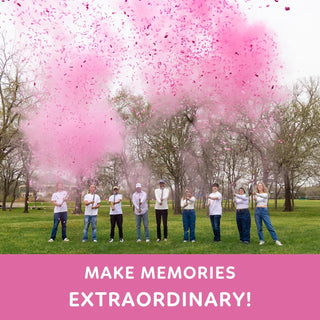 Gender Reveal Confetti & Powder Cannons Baby Riddle