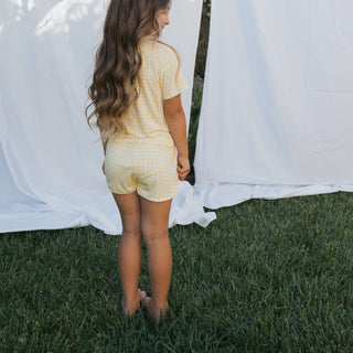 Girl's Bamboo Short Set - Citron Short Set forever french baby Size: 2/3 Years