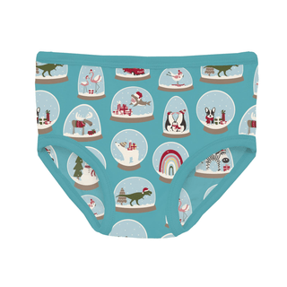 Bamboo Underwear - Glacier Snow Globes KicKee Pants Size: 2T-3T