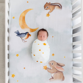 Goodnight Wonderland Standard Size Crib Sheet Crib sheets Rookie Humans Size: US Standard crib size