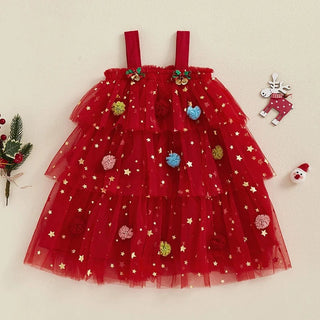 Christmas Layered Tulle Dress