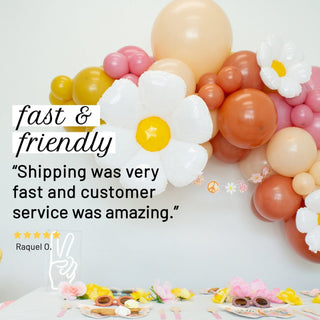 Groovy Balloon Garland Kit - Retro Party Decor Balloon Garlands Ellie's Party Supply Garland Length:: 5 Feet